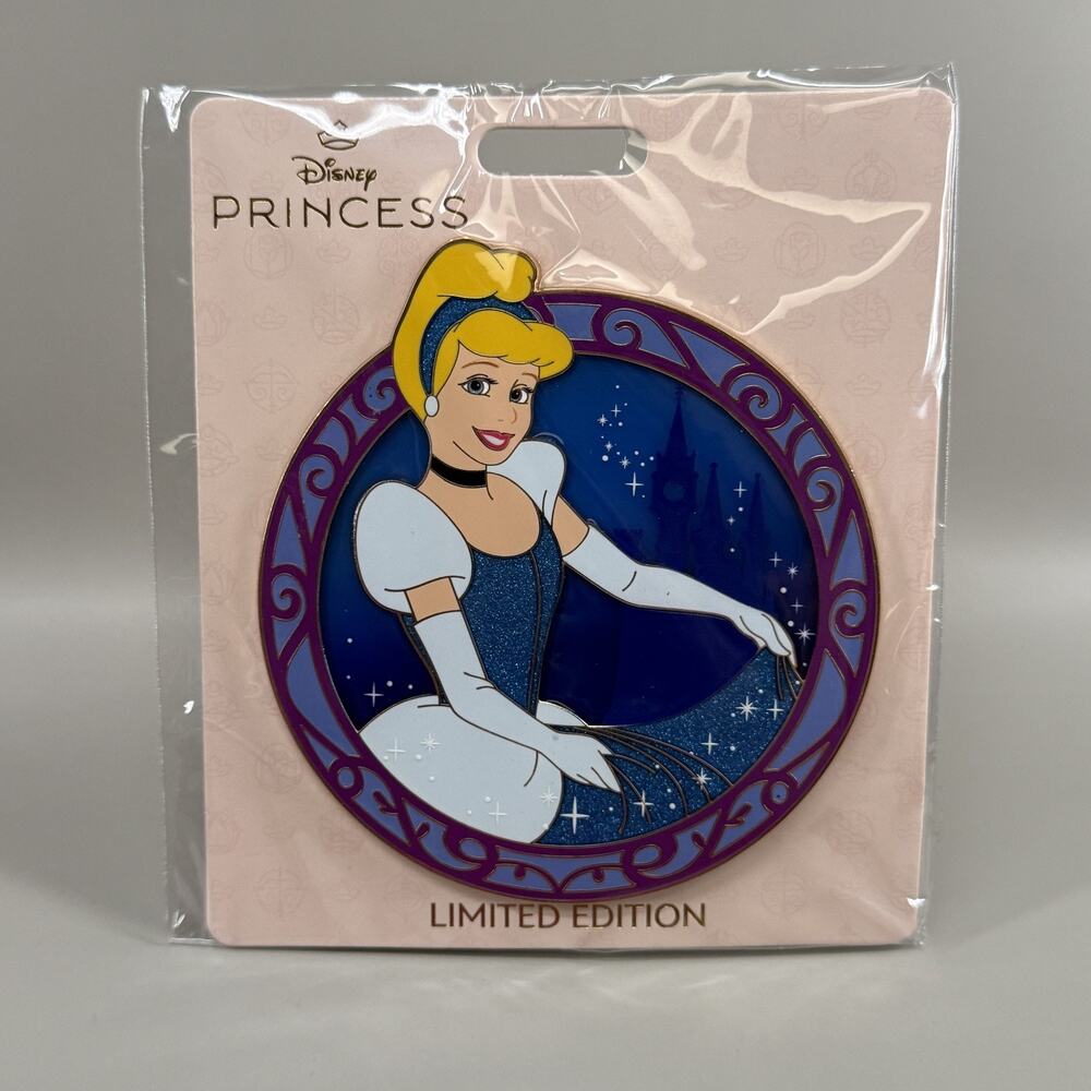D23 2026 WDI Disney Cinderella Princess Dream Window Jumbo Pin LE 400 MOG